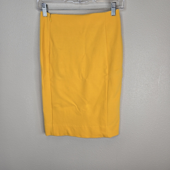 Diane Von Furstenberg Yellow Pencil Skirt Knee-Length Work - Picture 2 of 12